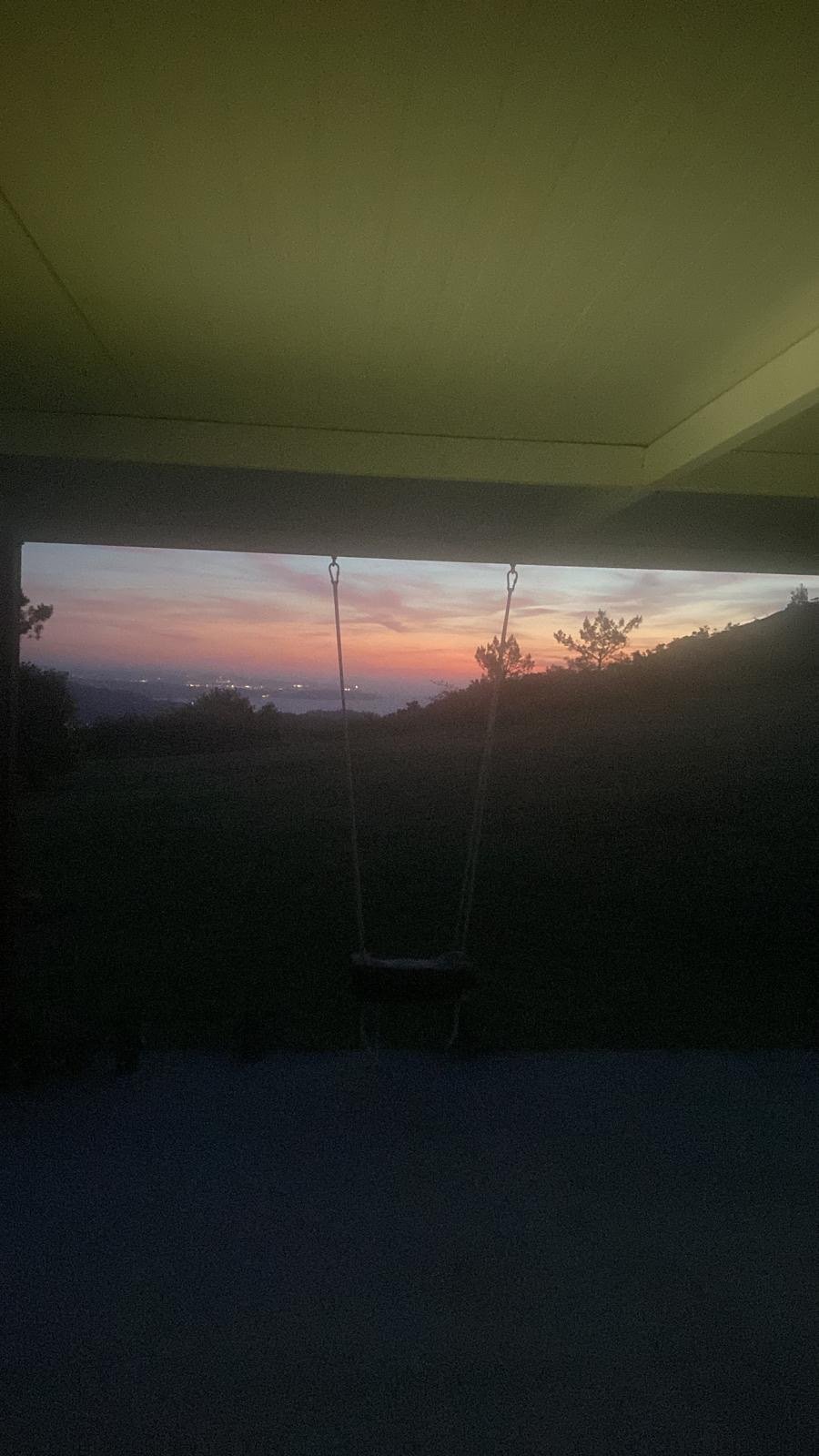 Atardecer desde la terraza